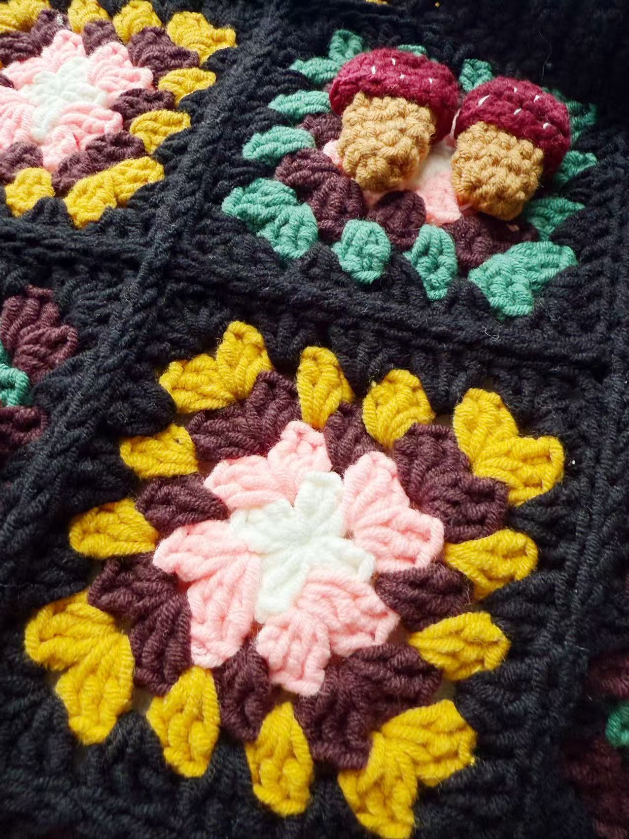 Handmade Crochet Shoulder Bag, Artisan Woven Handbag, Boho Chic Knit Tote, Retro Aesthetic Purse, Unique Hand-Knit Gift for Her, Knot Riot