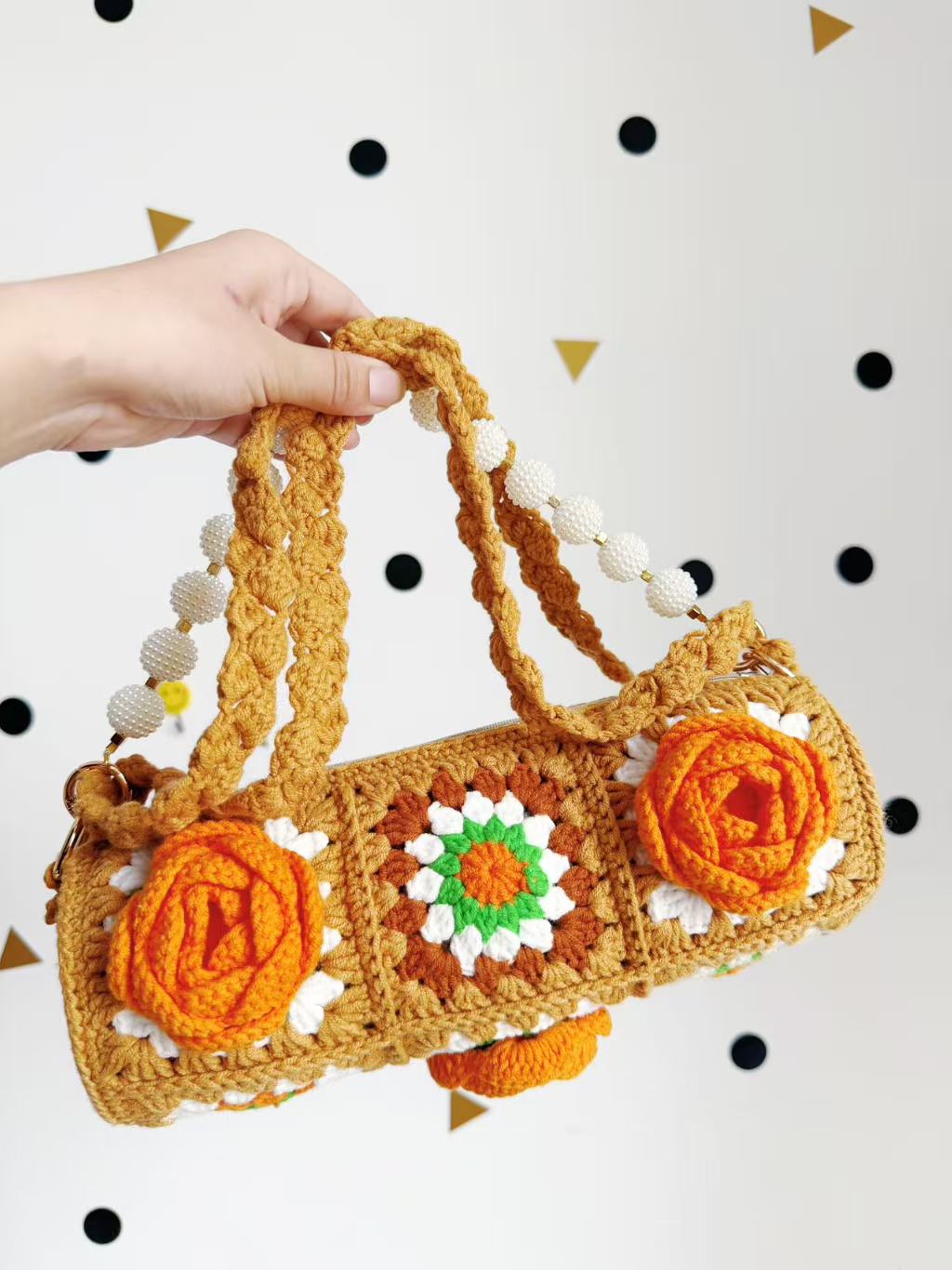 Handmade Crochet Bag, 2-Way Shoulder & Crossbody Purse, Artisan Woven Handbag, Stylish Knit Tote, Boho Chic Summer Bag, Gift, Knot Riot