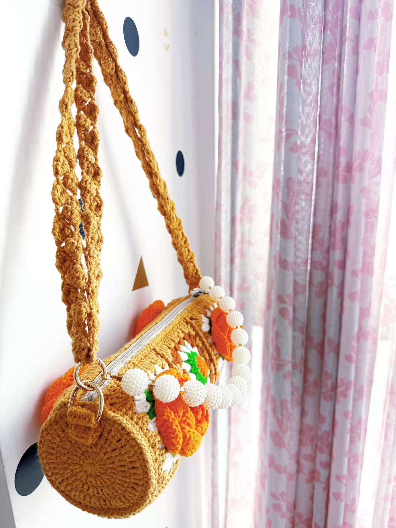 Handmade Crochet Bag, 2-Way Shoulder & Crossbody Purse, Artisan Woven Handbag, Stylish Knit Tote, Boho Chic Summer Bag, Gift, Knot Riot